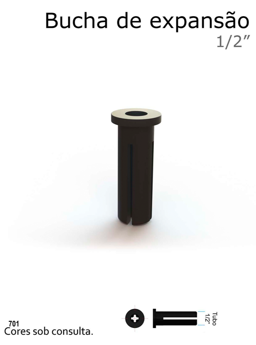 Bucha de expansão 1/2"